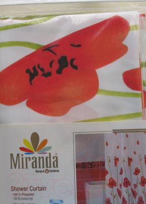 Шторка-занавеска для ванны Miranda Poppy