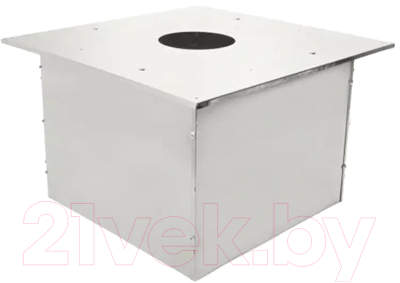 Потолочно-проходной узел дымохода Теплов и Сухов ППУ-Р 500x500 D180-210 (У) - фото