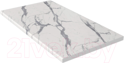 Кухонный гарнитур Интерлиния Мила Лайт 1.2x1.9 (белый платинум/дуб веллингтон/белый гранит)