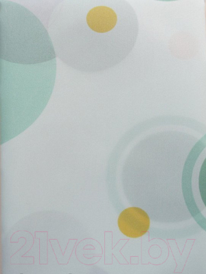 Шторка-занавеска для ванны Miranda Circle Green - фото