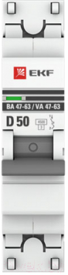Выключатель автоматический EKF PROxima ВА 47-63 / mcb4763-1-50D-pro