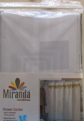 Шторка-занавеска для ванны Miranda Lykia Grey