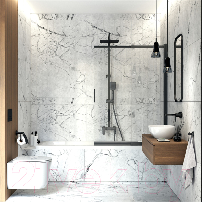 Душевая система со смесителем Deante Cascada Alpinia NAC N1AM