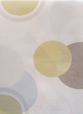 Шторка-занавеска для ванны Miranda Circle Beige - фото