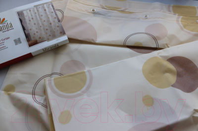 Шторка-занавеска для ванны Miranda Circle Beige