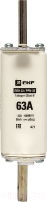 Предохранитель плавкий EKF PROxima / fus-33-0/160/63