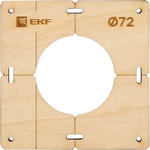 Шаблон разметочный EKF Для подрозетников / sh-d72-1 - фото