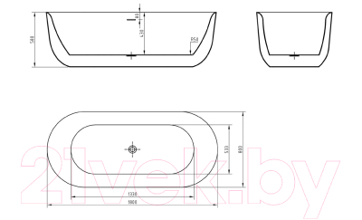 Ванна акриловая BelBagno BB706-1800-800