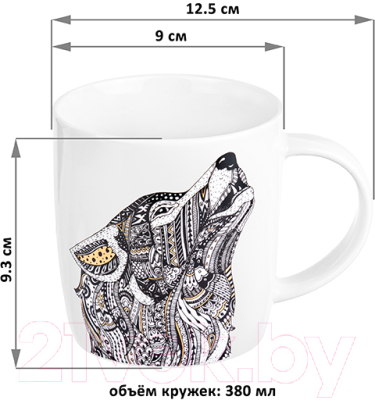 Набор кружек Elan Gallery Медведь и волк / 410110