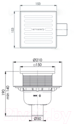 Трап для душа Pestan Bettoserb / 14702510