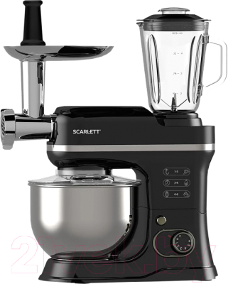 Кухонный комбайн Scarlett SC-SM10M49 (черный) - фото