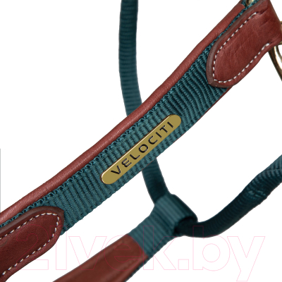 Недоуздок для лошади Shires Velociti Lusso Premium / 4153/GREEN/COB