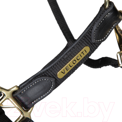 Недоуздок для лошади Shires Velociti Lusso Premium / 4153/BLACK/COB