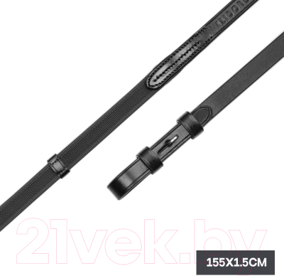 Повод для лошади Shires Continental / 5102/BLACK/61x5/8