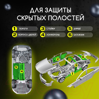 Средство от коррозии Defender Auto Для скрытых полостей / 10017