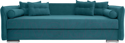 Тахта KRONES Эллада 2 New (велюр темно-бирюзовый) - фото