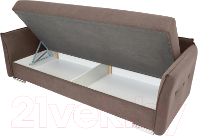 Тахта KRONES Эллада 2 New (велюр кофейно-коричневый)