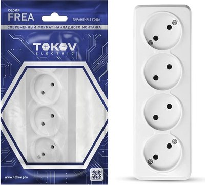 Розетка Tokov Electric Frea TKE-FR-R4-C01