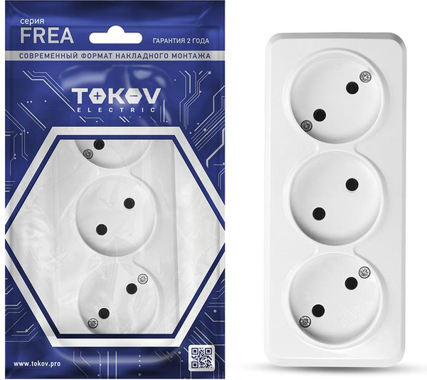 Розетка Tokov Electric Frea TKE-FR-R3-C01 - фото