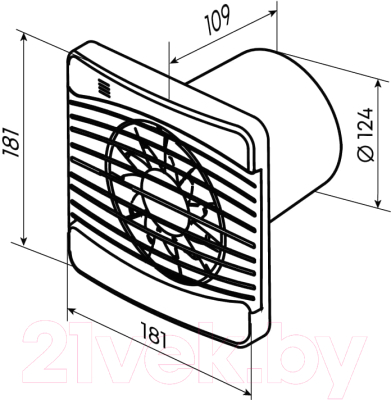 Вентилятор канальный Zernberg Oniks 125 10224291