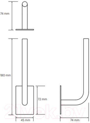 Держатель для туалетной бумаги Bemeta Easy 163112230 (черный)
