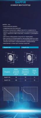 Вентилятор канальный Zernberg Sapfir 100 10223441