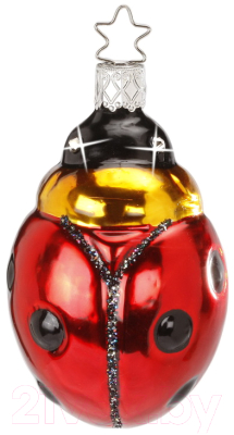 Елочная игрушка Inge's Christmas Good Luck! Божья коровка / 10035S014 - фото