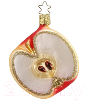 Елочная игрушка Inge's Christmas Fresh From The Market. Половина яблока / 10004S012 - фото