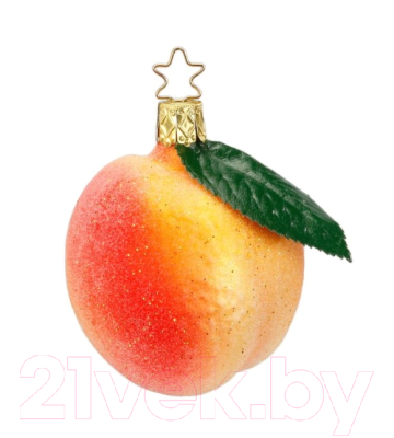 Елочная игрушка Inge's Christmas Fresh From The Market. Персик / 10133S014 - фото