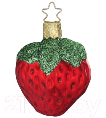Елочная игрушка Inge's Christmas Fresh From The Market. Клубника / 10174S022 - фото
