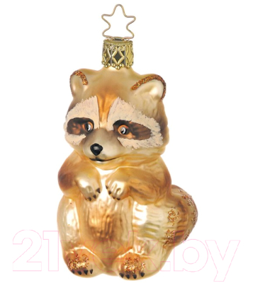 Елочная игрушка Inge's Christmas In The Woods. Енот / 10046S006 - фото