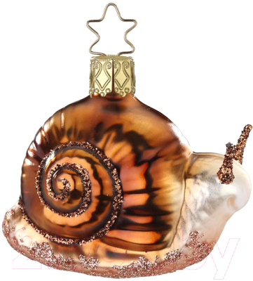 Елочная игрушка Inge's Christmas In The Woods. Улитка / 10027S021 - фото