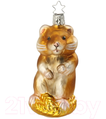Елочная игрушка Inge's Christmas House And Farm. Хомяк / 10047S015 - фото