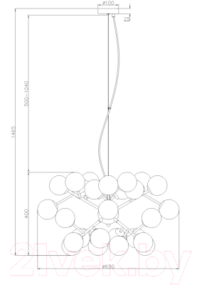 Потолочный светильник Maytoni Dallas MOD545PL-24G