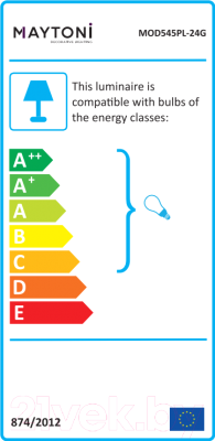 Потолочный светильник Maytoni Dallas MOD545PL-24G