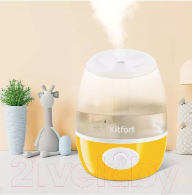Ультразвуковой увлажнитель воздуха Kitfort KT-2888-1 (белый/желтый)