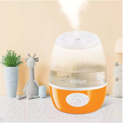 Ультразвуковой увлажнитель воздуха Kitfort KT-2888-2 (белый/оранжевый)