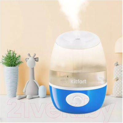 Ультразвуковой увлажнитель воздуха Kitfort KT-2888-3 (белый/синий)