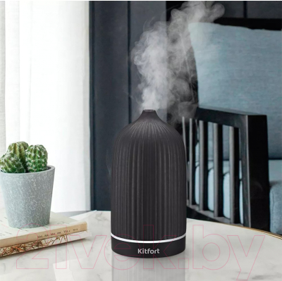 Ультразвуковой увлажнитель воздуха Kitfort KT-2893-2 (черный, с ароматизацией)