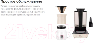 Капельная кофеварка Kitfort KT-7190