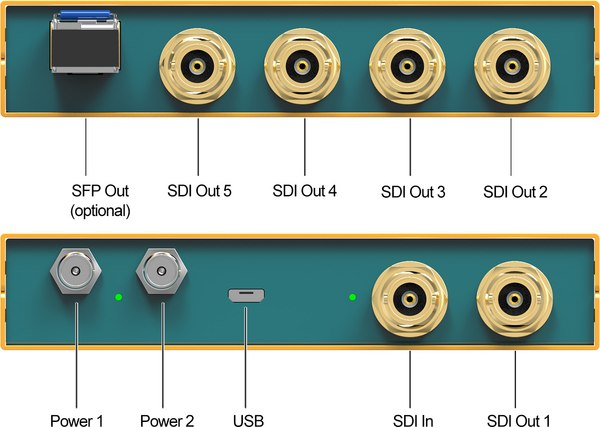 Сплиттер Avmatrix SD1151 12G-SDI 1x5 / 29997