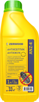 Антисептик для древесины Zerwood Антижук ANZ-4 концентрат - фото