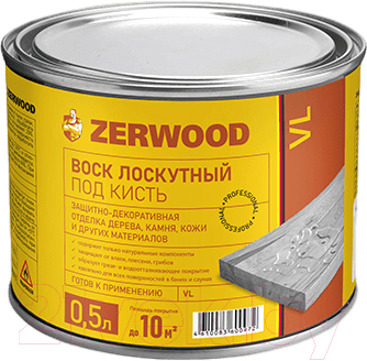 Воск защитный Zerwood VL Лоскутный под кисть - фото