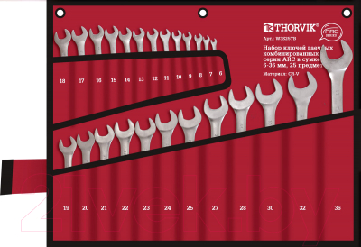 Набор ключей Thorvik W3S25TB - фото