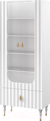 Шкаф с витриной Мебель-Неман Лоренсо МН-043-25 - фото