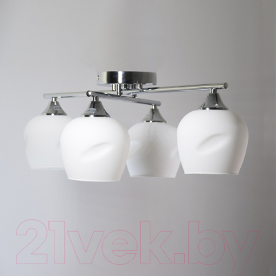 Люстра Элетех 21271-7/4 НПБ 01-4x60-126 Е27 / 1005405263 (хром)