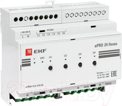 Контроллер для реле EKF ePRO24 Home / ePRO-h-10-4-230-W  - фото