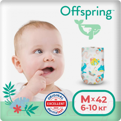 Подгузники детские Offspring M 6-10кг Карибы / OF01M42CRB - фото