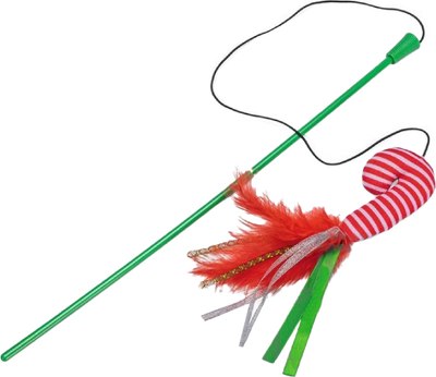 Игрушка для кошек Beeztees Плюшевая Рождественский леденец / 2400114 - фото