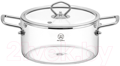 Кастрюля Elan Gallery Crystal Glass / 360161  - фото